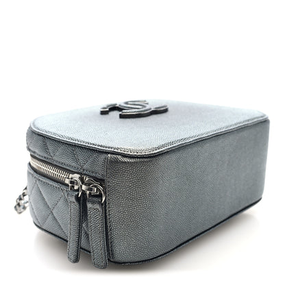 Chanel Metallic Caviar Small Coco Curve Vanity Bag Black Ruthenium 6 of 19