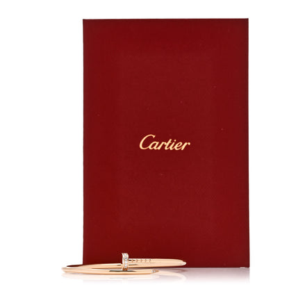 Cartier 18K Pink Gold Diamond Small Juste Un Clou Bracelet 16 6 of 6