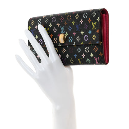 Louis Vuitton Monogram Multicolor Sarah Wallet Black Grenade 2 of 15