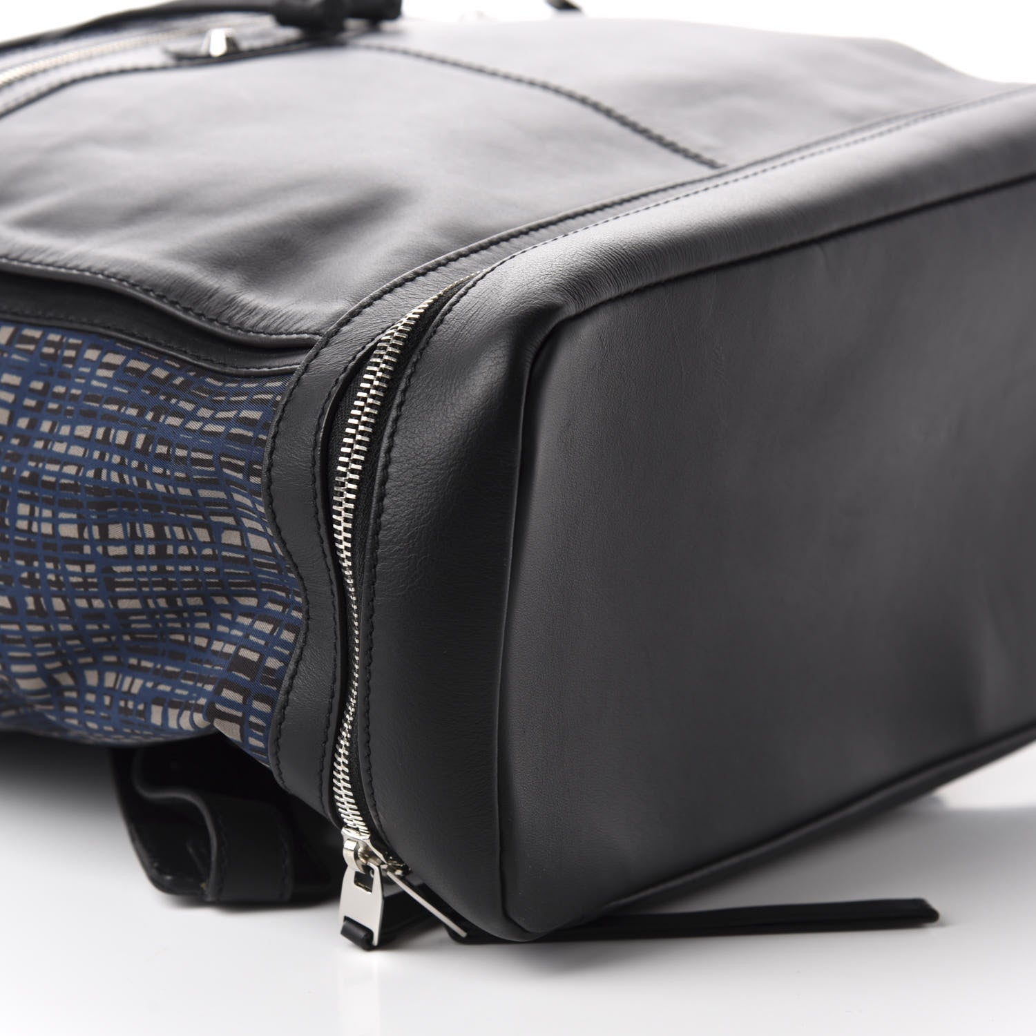 Balenciaga Nylon Calfskin Classic Silver Hardware Traveler Backpack Dark Night 5 of 9