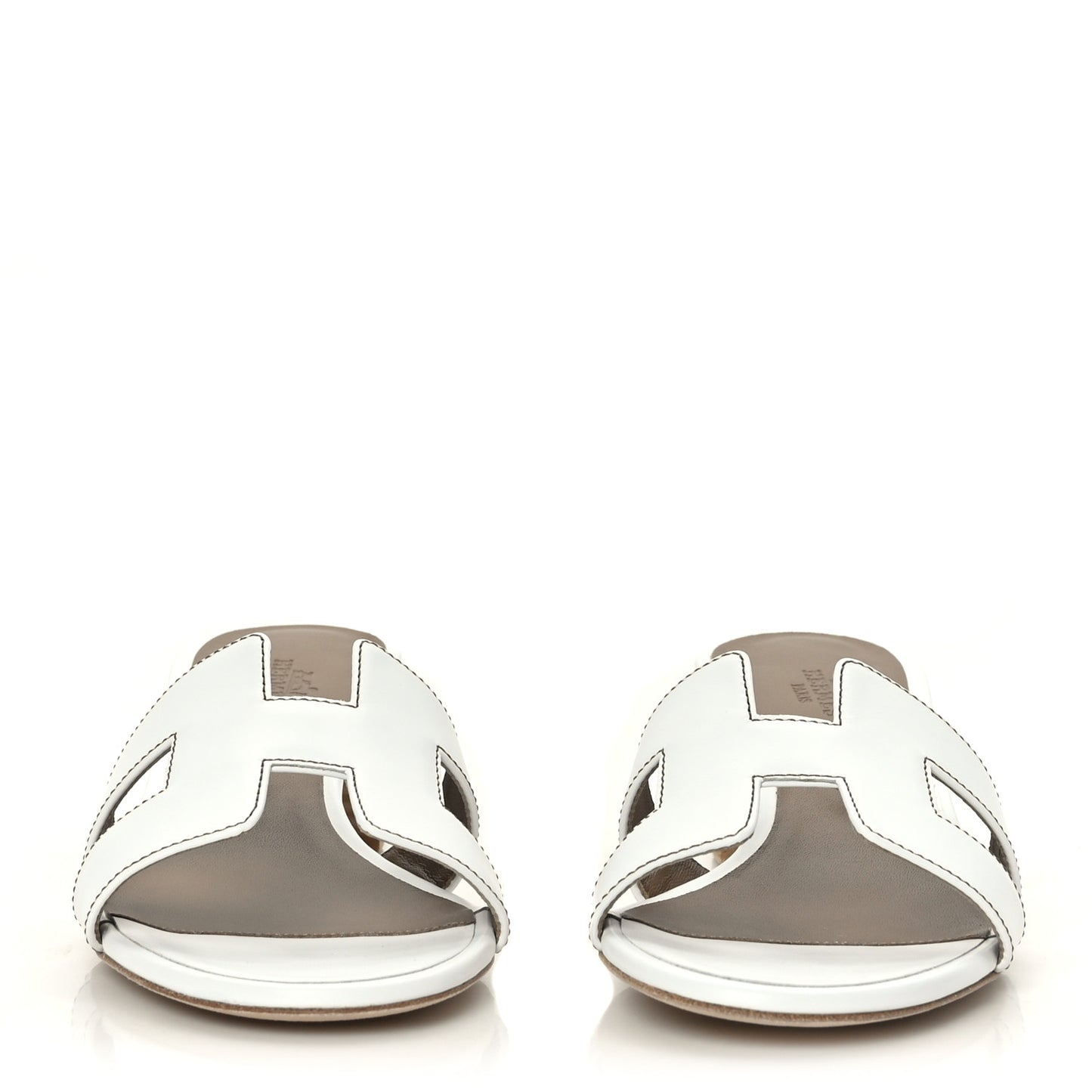 Calfskin Oasis Sandals 38 White