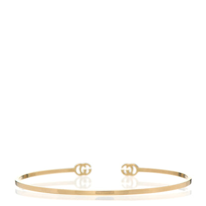 Gucci 18K Yellow Gold GG Running Cuff Bracelet 3 of 4