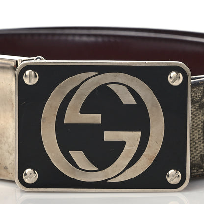 Gucci GG Supreme Monogram Reversible Belt 90 36 Brown 2 of 8