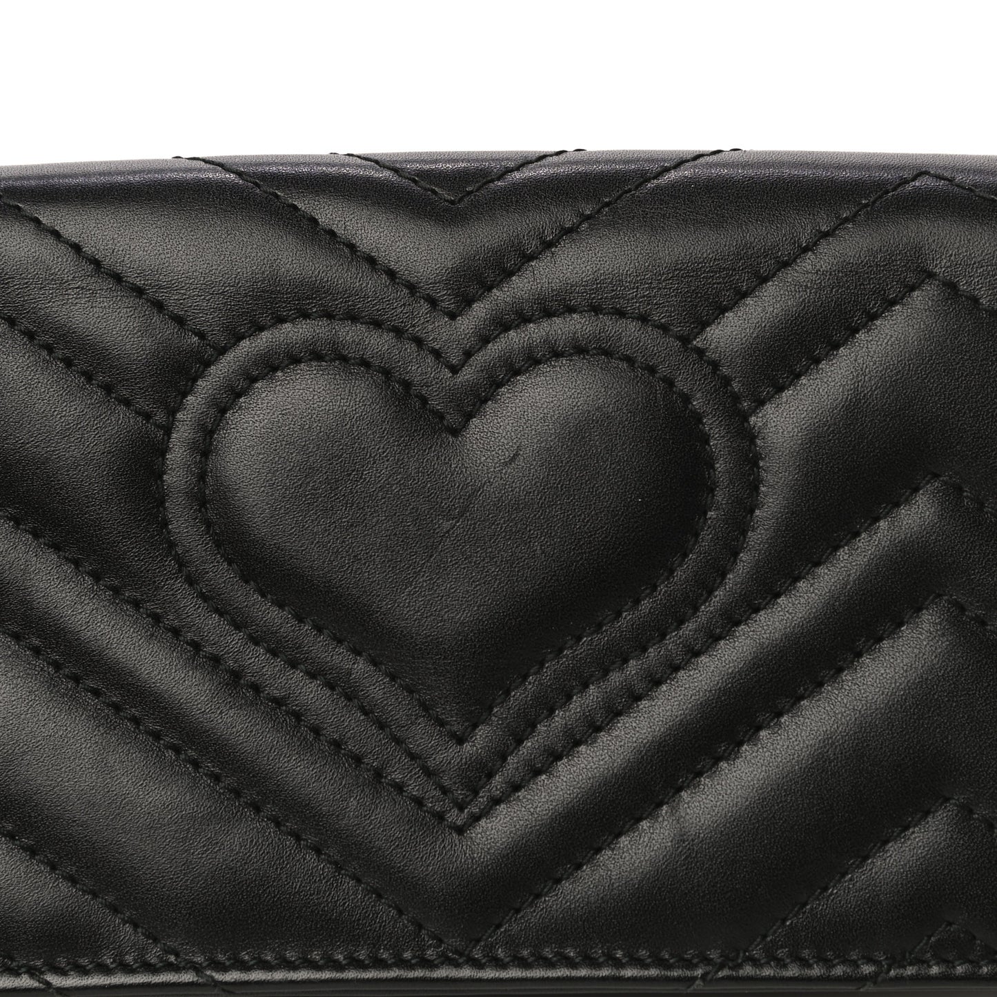 Calfskin Matelasse GG Marmont Mini Bag Black
