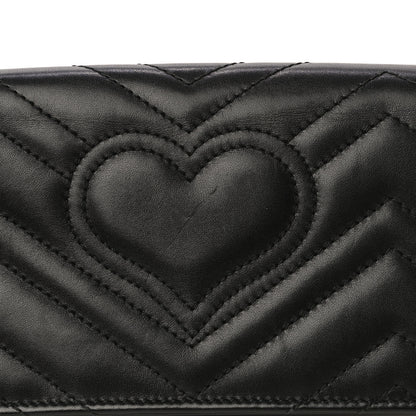 Gucci Calfskin Matelasse GG Marmont Mini Bag Black 15 of 16