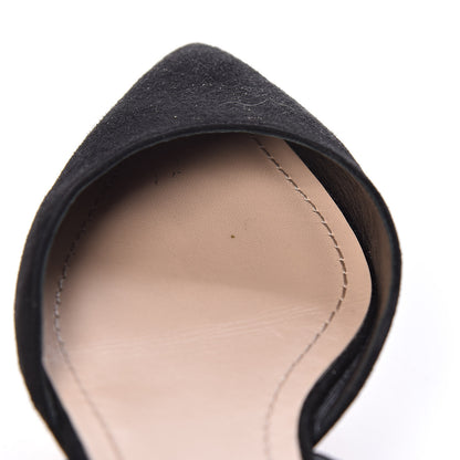Christian Dior Suede Feather Dior Ethnie Flats 38.5 Black 9 of 12