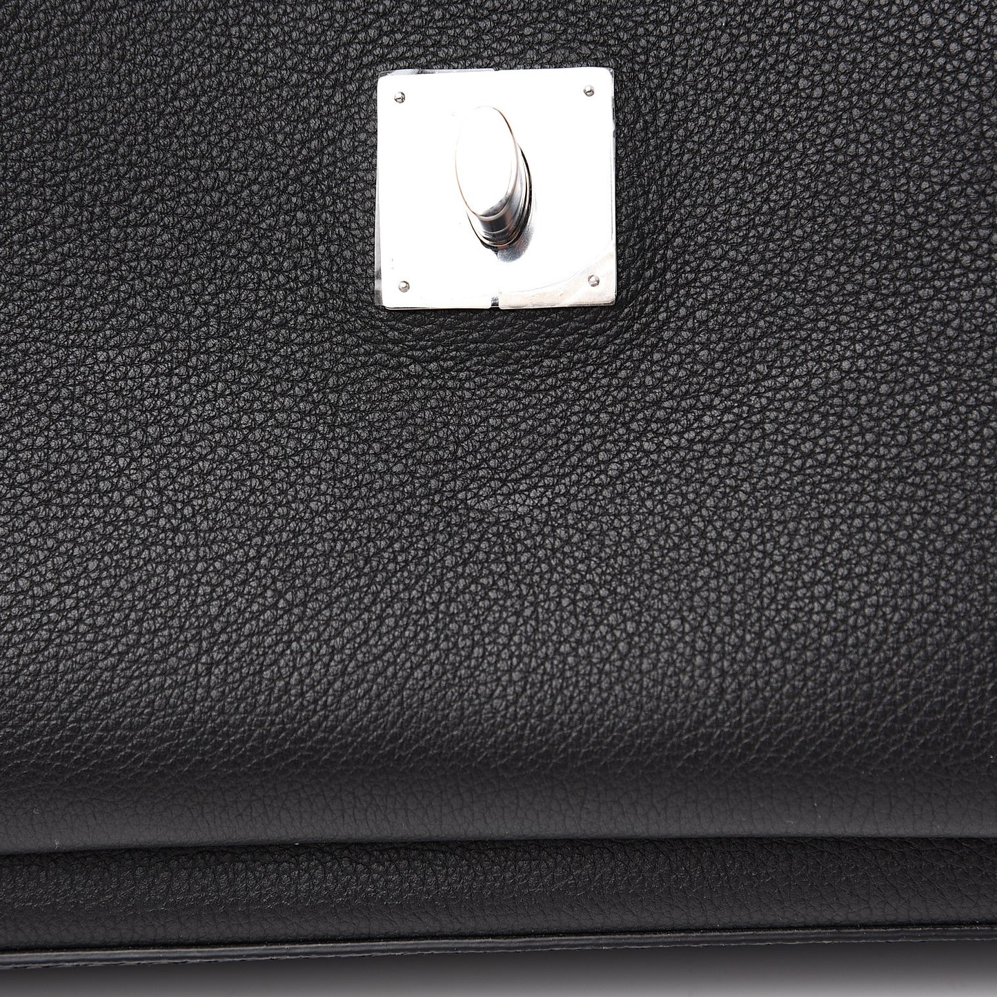 Soft Calfskin My Lockme Top Handle Black