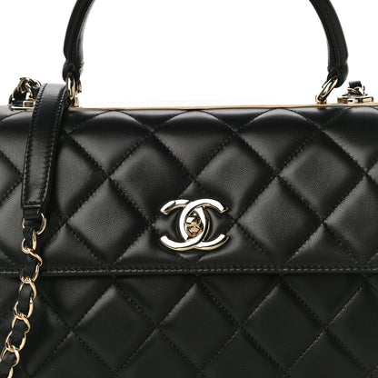 Chanel Lambskin Quilted Small Trendy CC Dual Handle Flap Bag Black 8 of 11
