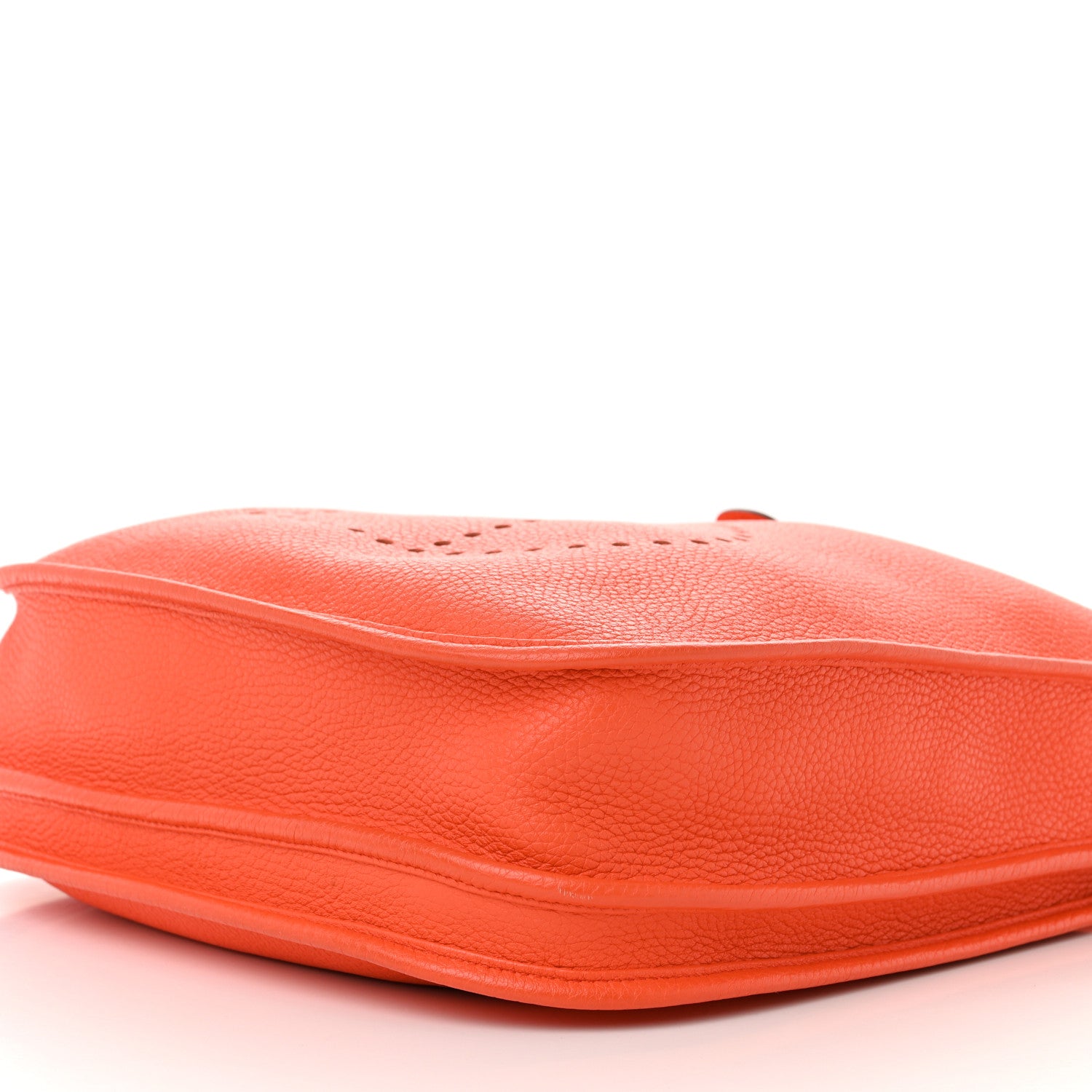 Hermes Taurillon Clemence Amazone Evelyne III PM Orange Poppy Bleu Saint Cyr 10 of 12