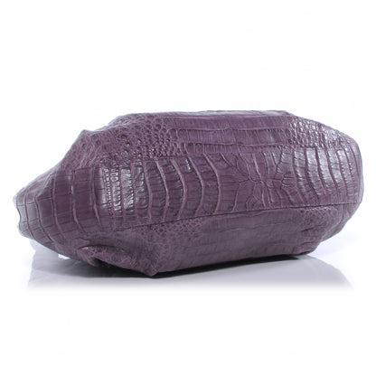 Nancy Gonzalez Crocodile Satchel Purple 4 of 7