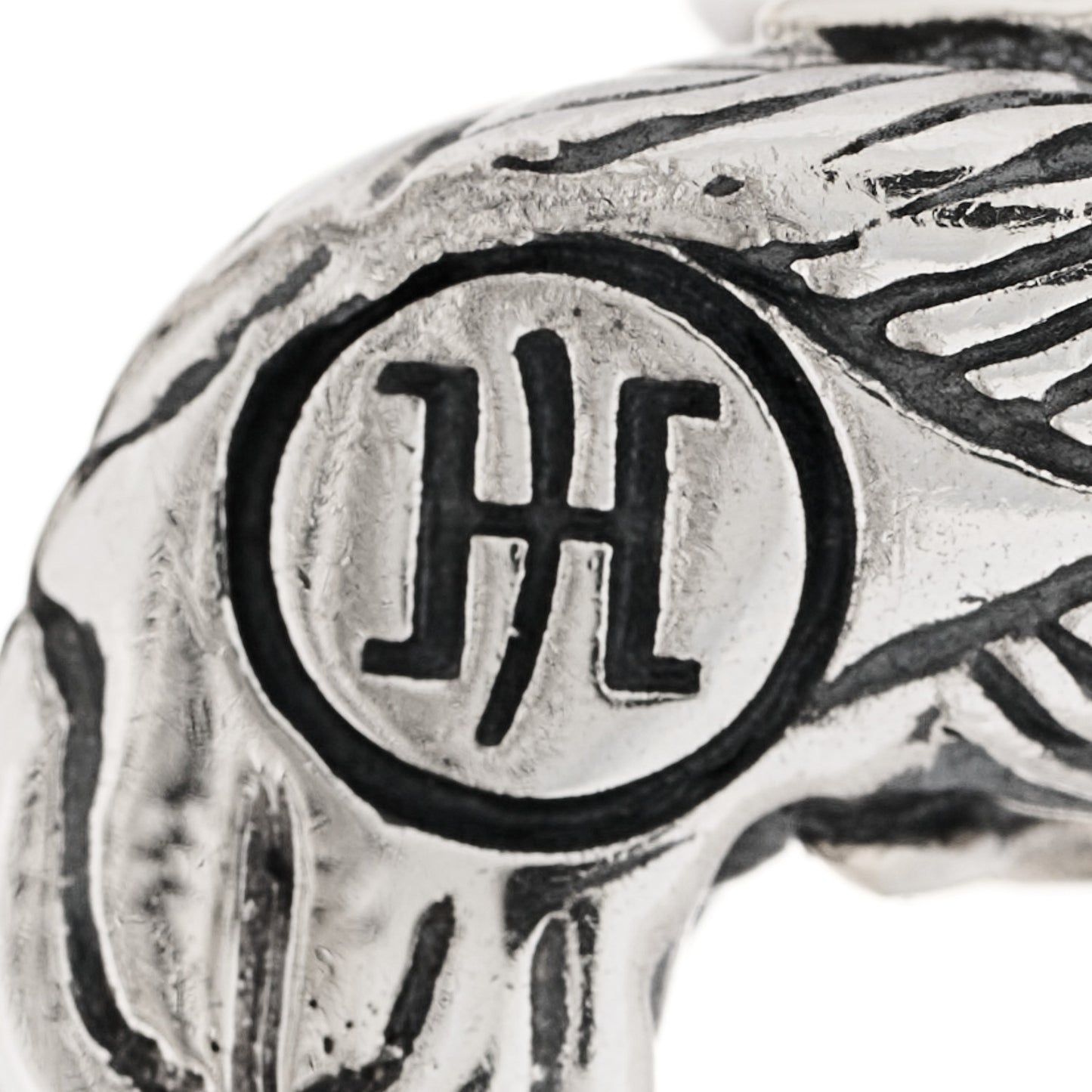 Sterling Silver 18K Yellow Gold Naga Dragon Coil Ring 57 8