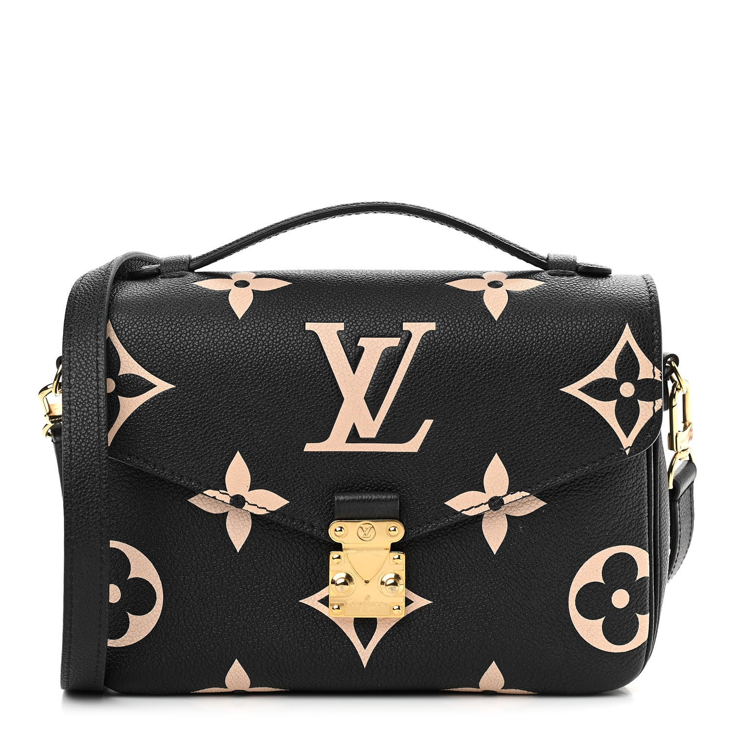 Louis Vuitton Empreinte Monogram Giant Pochette Metis Black Beige 1 of 9
