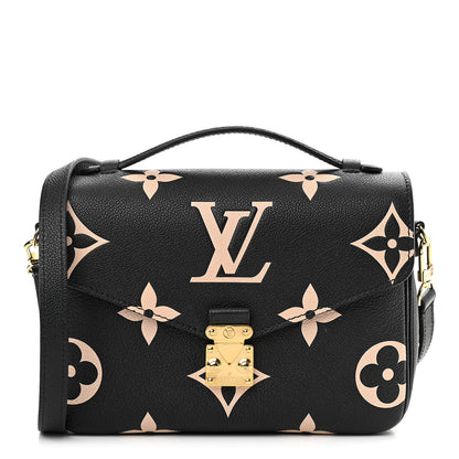 Louis Vuitton Empreinte Monogram Giant Pochette Metis Black Beige 1 of 9
