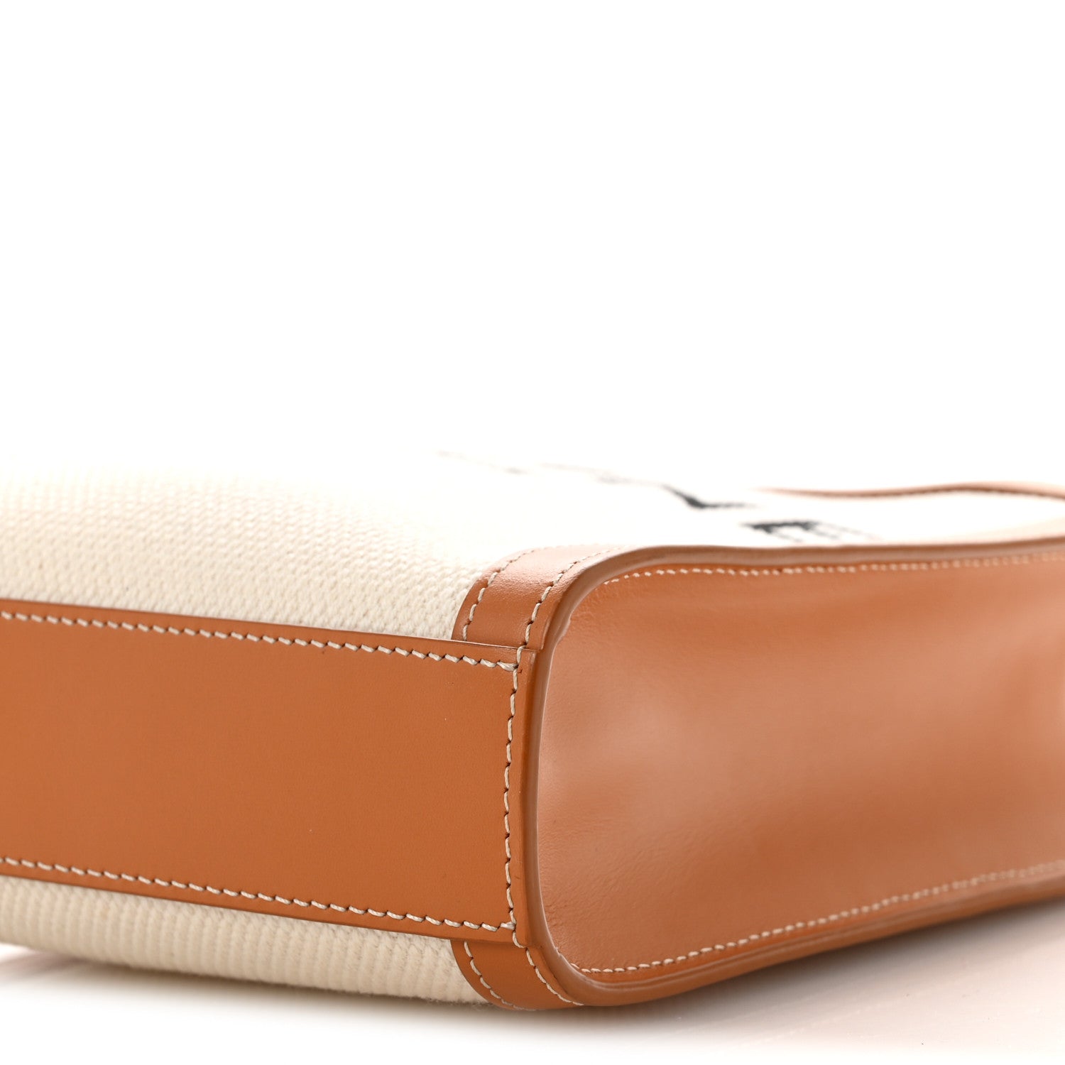 Celine Canvas Calfskin Mini Vertical Cabas Natural Tan 11 of 14