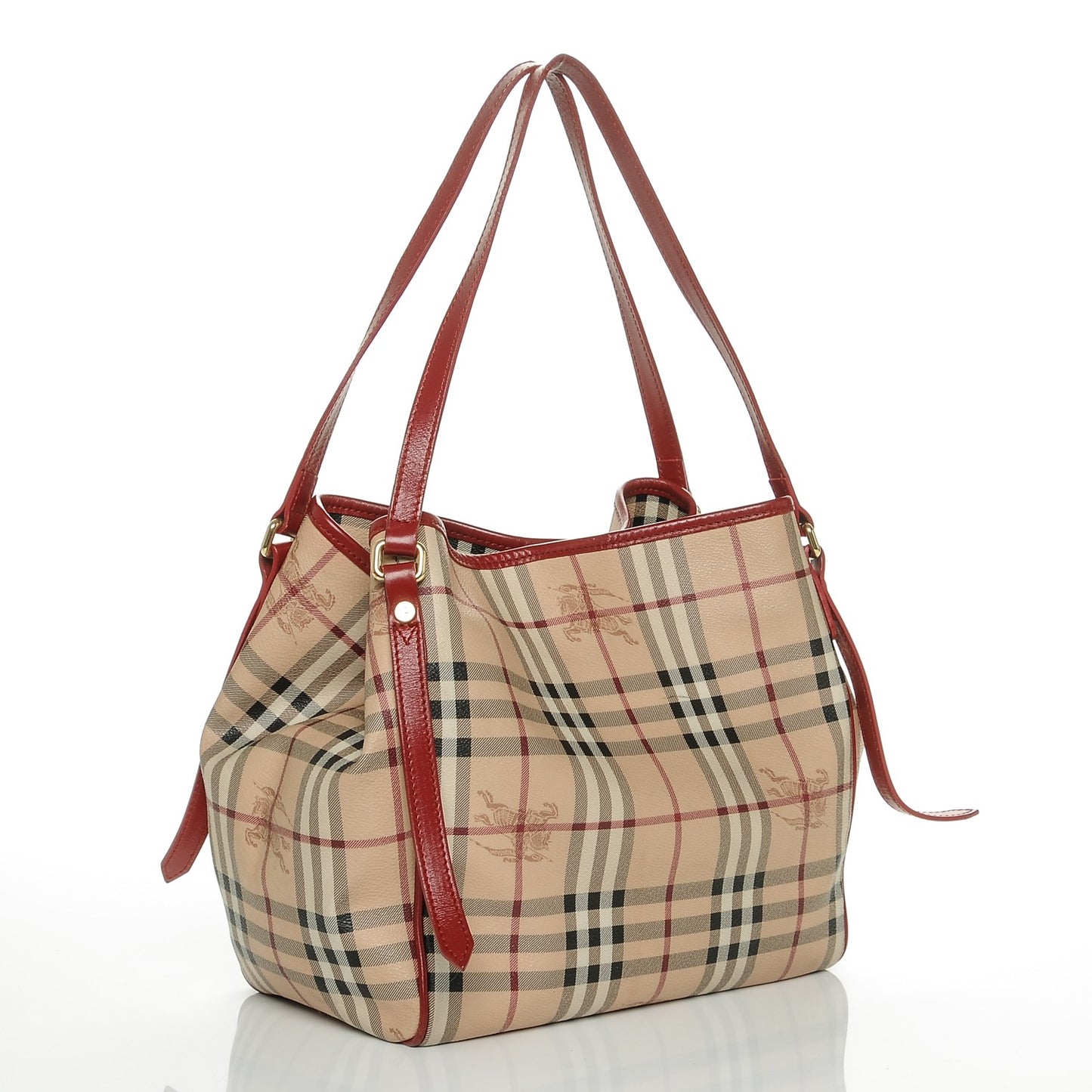 Haymarket Check Small Canterbury Tote Military Red