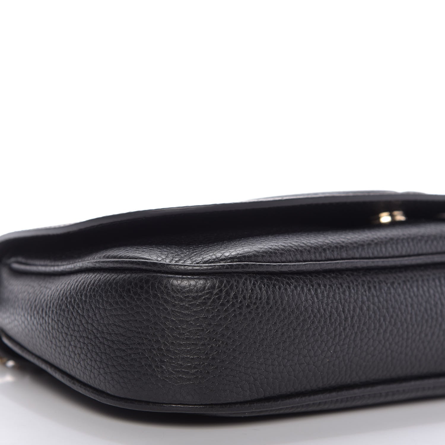 Gucci Pebbled Calfskin Medium Soho Flap Crossbody Black 6 of 9