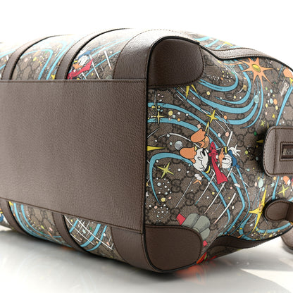Gucci X DISNEY GG Supreme Monogram Donald Duck Retro Interlocking G Duffle Bag Beige Multicolor New Acero 9 of 11