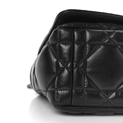 Christian Dior Calfskin Macrocannage Medium Caro Bag Black 6 of 7
