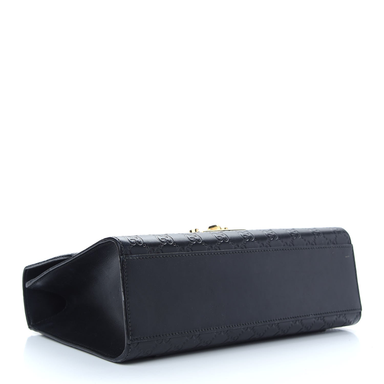 Gucci Guccissima Medium Padlock Shoulder Bag Black 4 of 12