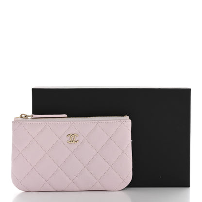 Chanel Caviar Quilted Small Cosmetic Case Light Pink 8 of 8