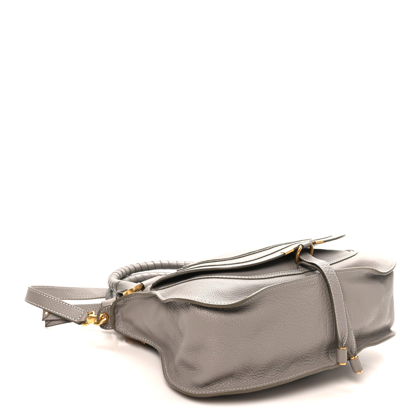 Calfskin Medium Marcie Satchel Cashmere Grey