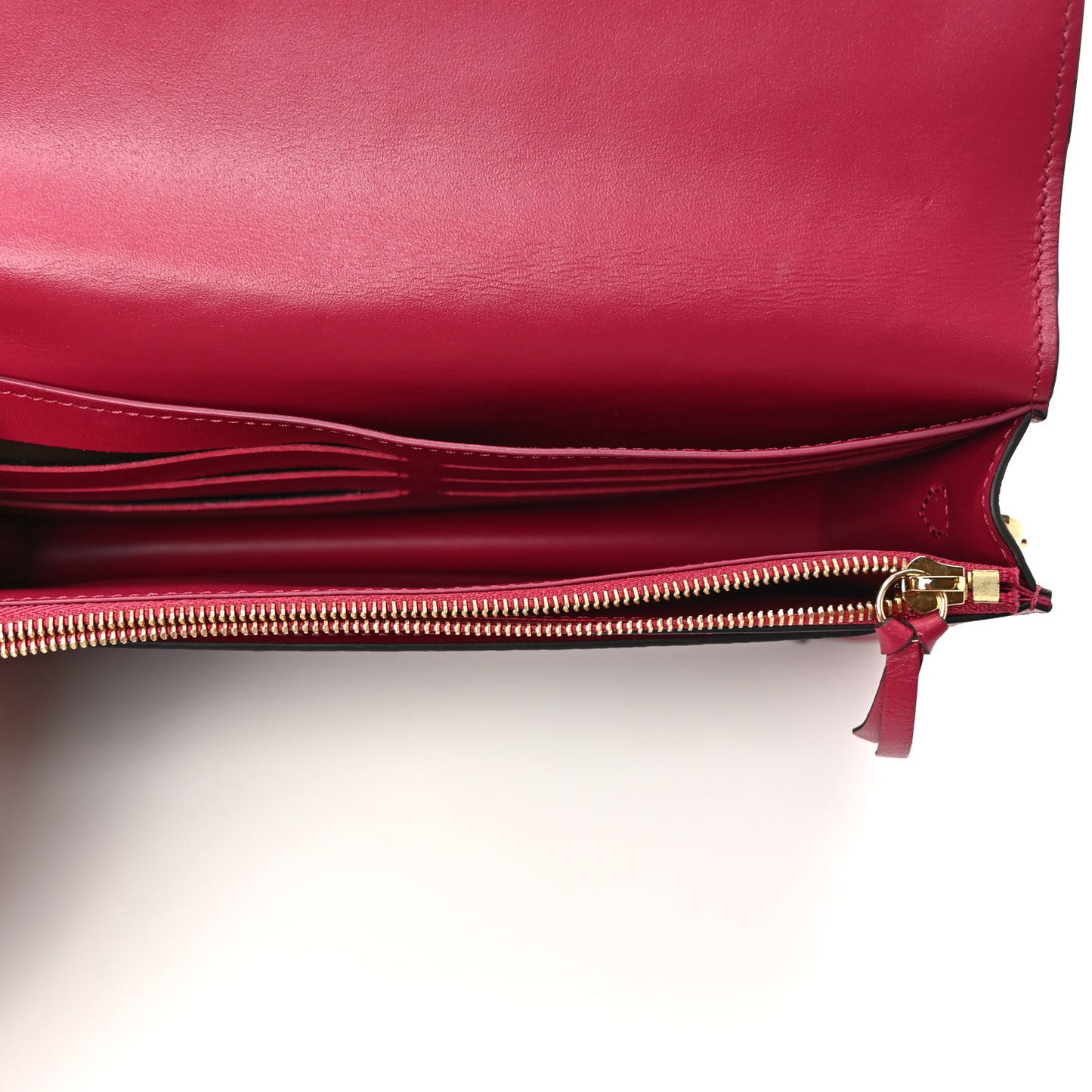 Monogram Flore Chain Wallet Fuchsia