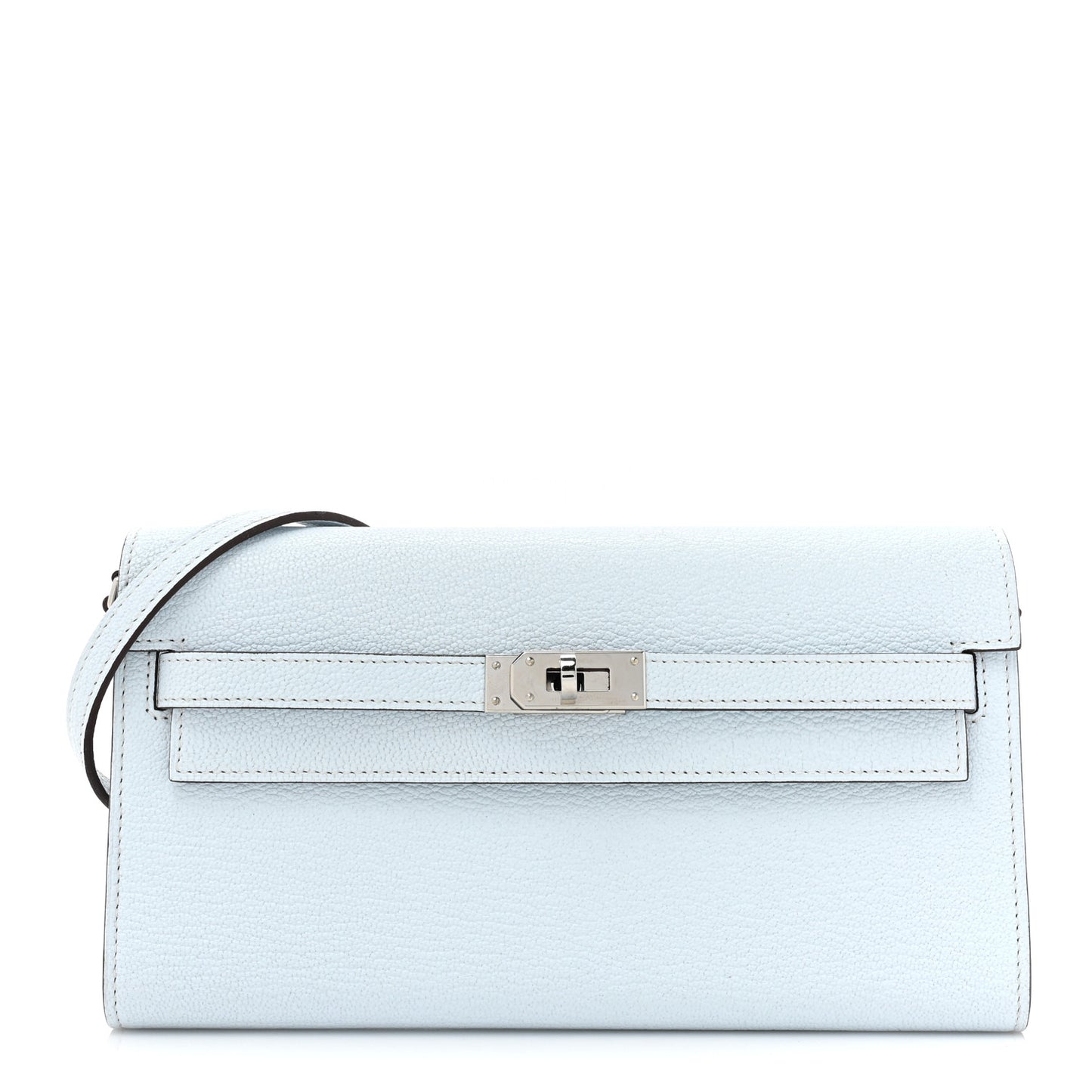 Chevre Mysore Kelly Wallet To Go Bleu Brume