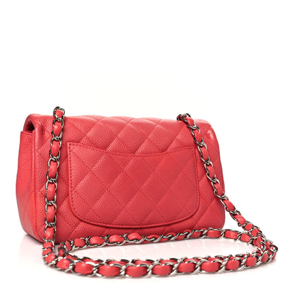 Chanel Caviar Quilted Mini Rectangular Flap Dark Pink 2 of 11