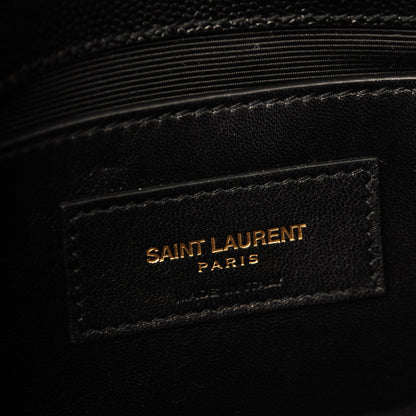Saint Laurent Grain De Poudre Small Monogram Kate Satchel Black 7 of 7