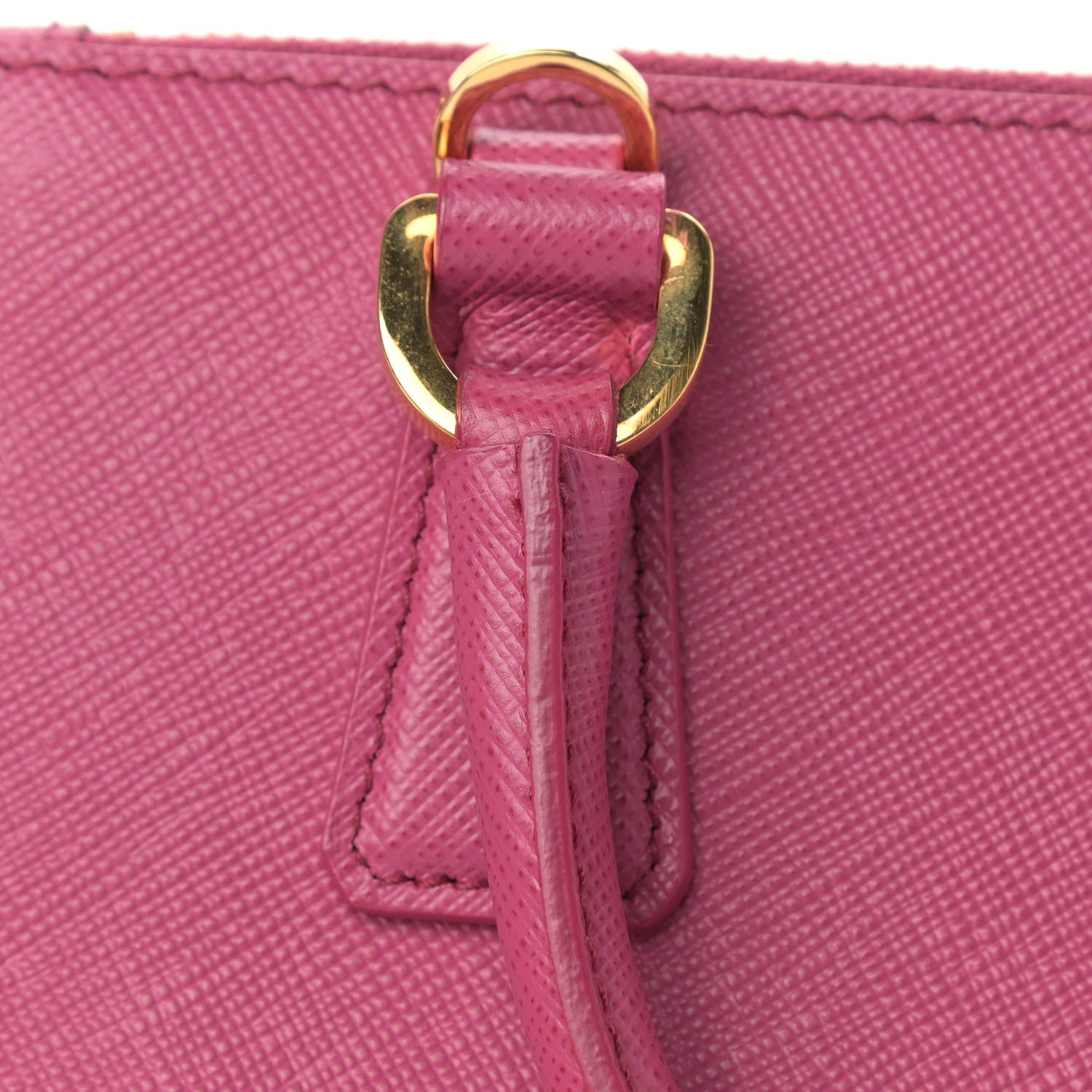 Prada Saffiano Lux Micro Galleria Double Zip Tote Fuxia 17 of 17