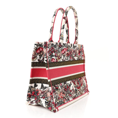 Christian Dior Canvas Embroidered Medium Butterfly Print Book Tote Multicolor 3 of 14
