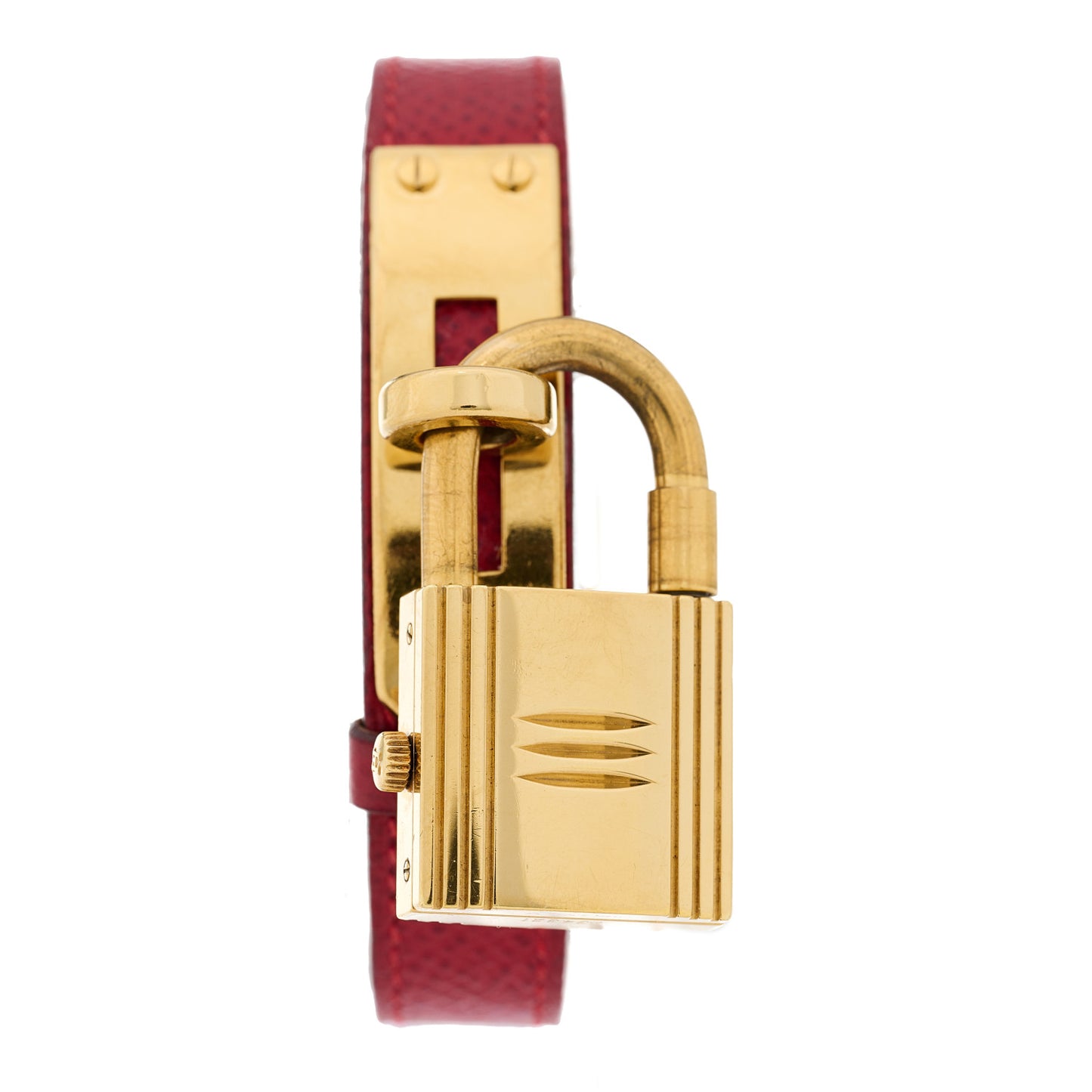 Stainless Steel Courchevel 20mm Kelly Cadena Quartz Watch Rouge