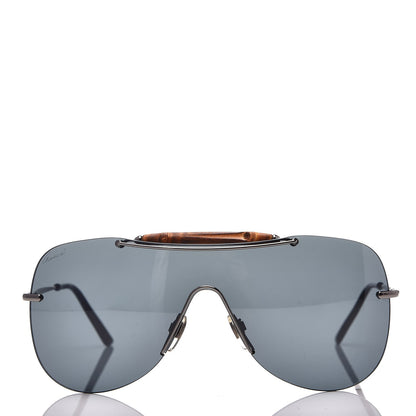 Gucci Metal Bamboo Shield GG 4262/S Sunglasses Black 2 of 9