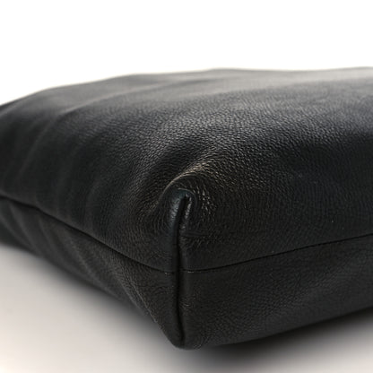 Gucci Pebbled Calfskin Bamboo Shopper Tote Black 7 of 8