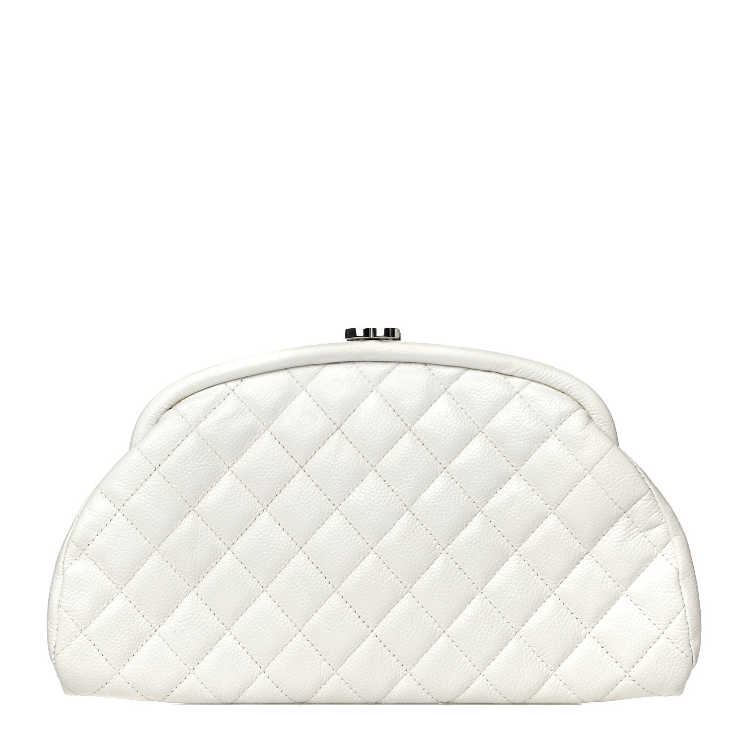 Chanel Caviar Quilted Timeless Clutch White 1 of 12
