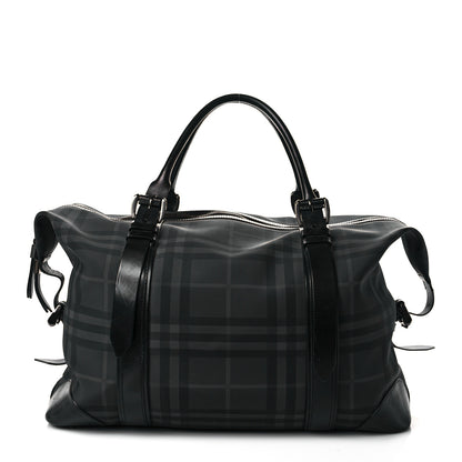 Burberry Nylon Smoked Check Weekend Duffle Bag Black 1 of 18