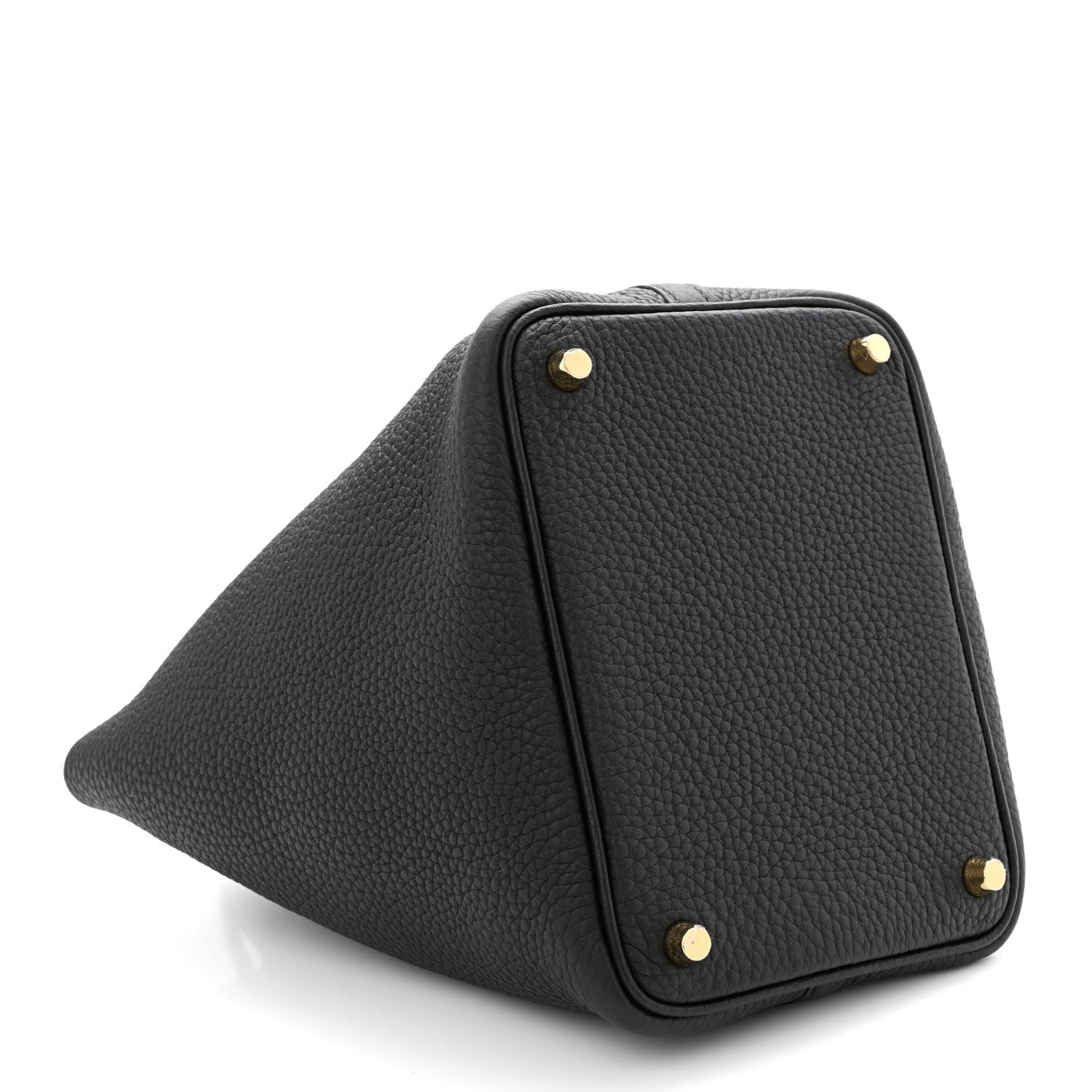 Hermes Taurillon Clemence Matte Alligator Picotin Lock Touch 18 PM Black 4 of 11