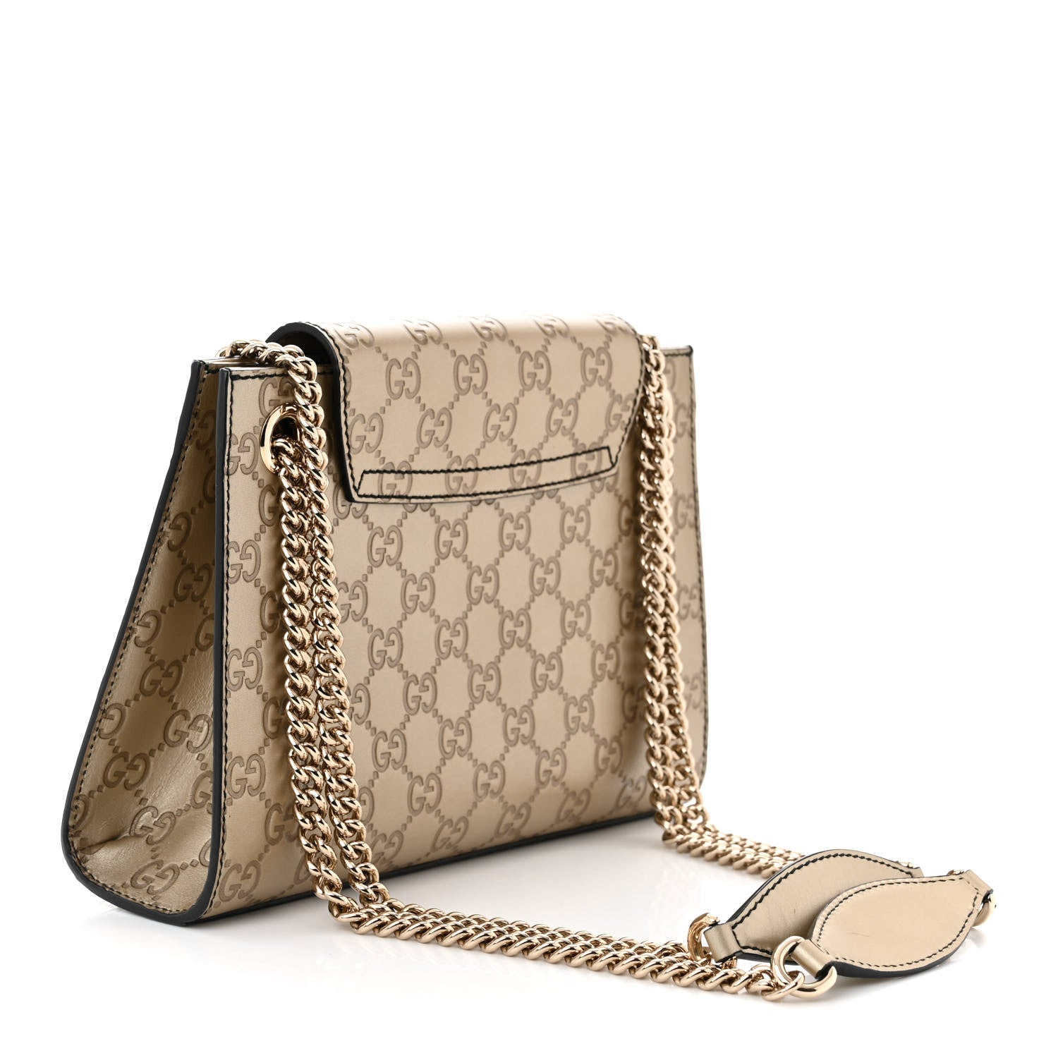 Gucci Guccissima Small Emily Shoulder Bag Gold 3 of 10