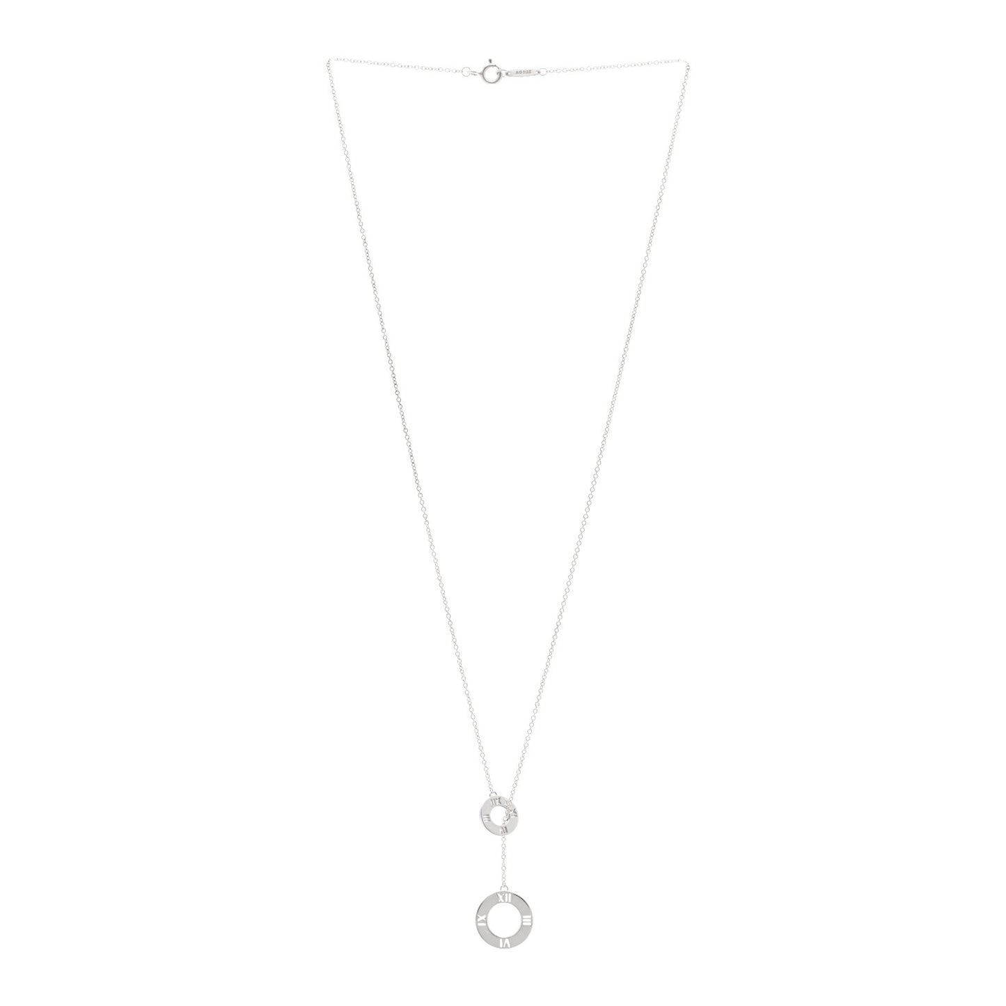 Sterling Silver Atlas Lariat Pendant Necklace