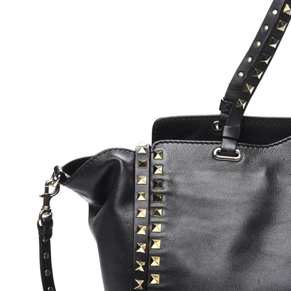 Valentino Garavani Vitello Medium Rockstud Tote Black 11 of 11
