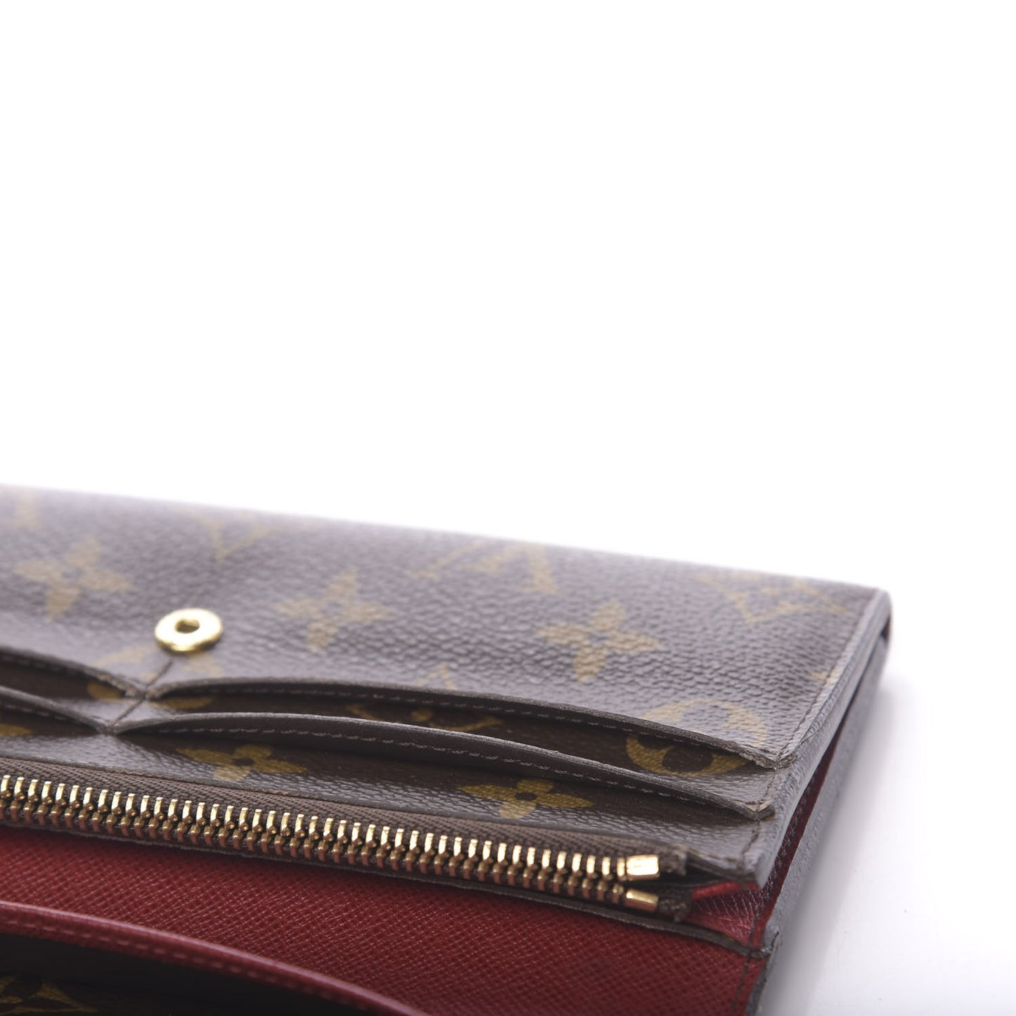 Monogram Emilie Wallet Red