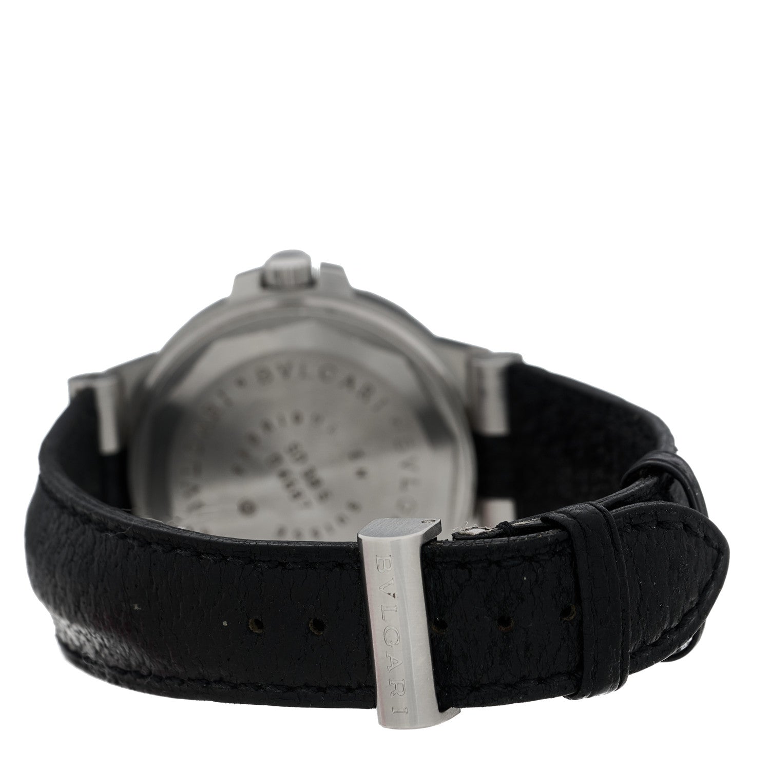 Bulgari Stainless Steel Calfskin 38mm Diagono Scuba Automatic Watch Black 3 of 4