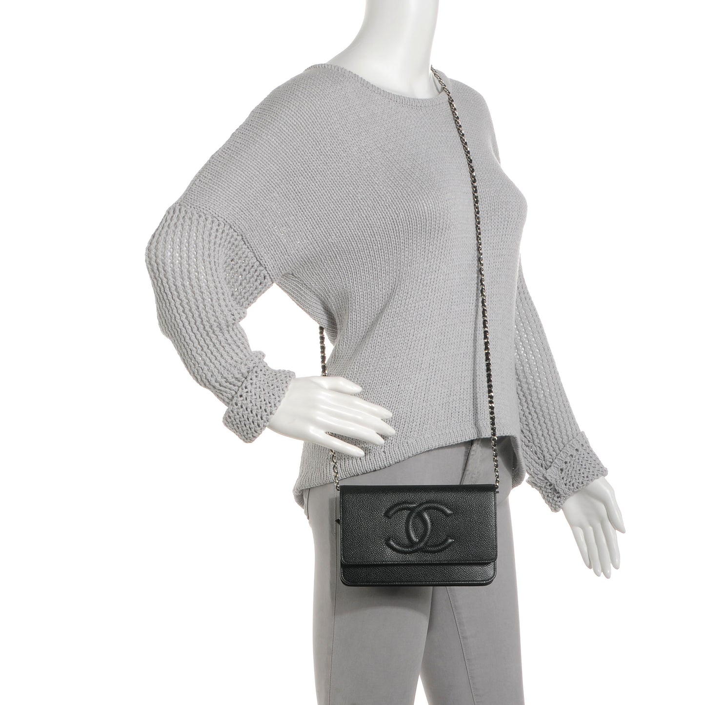 Caviar Timeless Wallet on Chain WOC Black