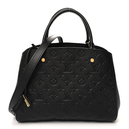 Louis Vuitton Empreinte Montaigne MM Black 1 of 12