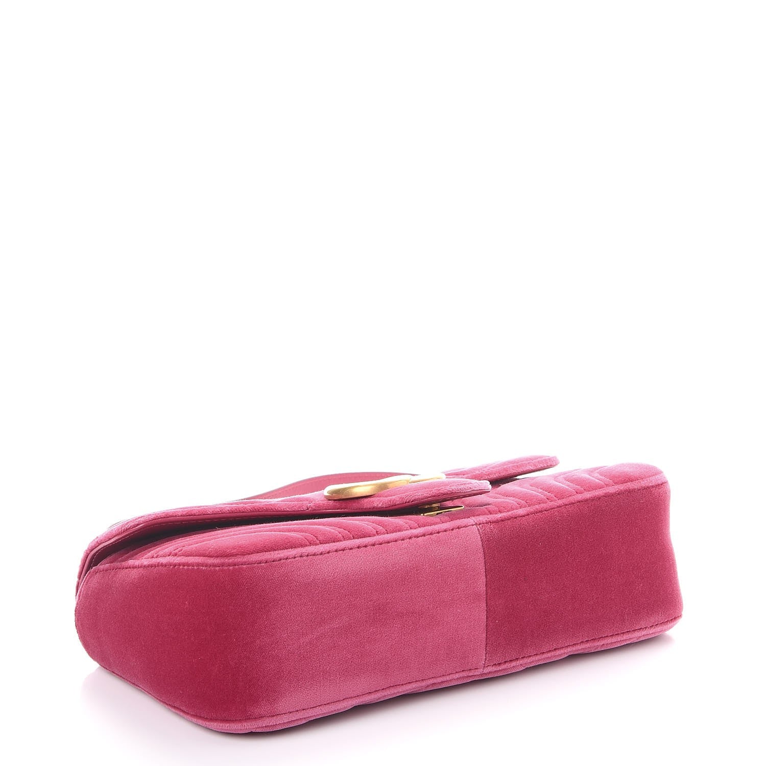 Gucci Velvet Matelasse Small GG Marmont Shoulder Bag Light Raspberry Rose 5 of 11