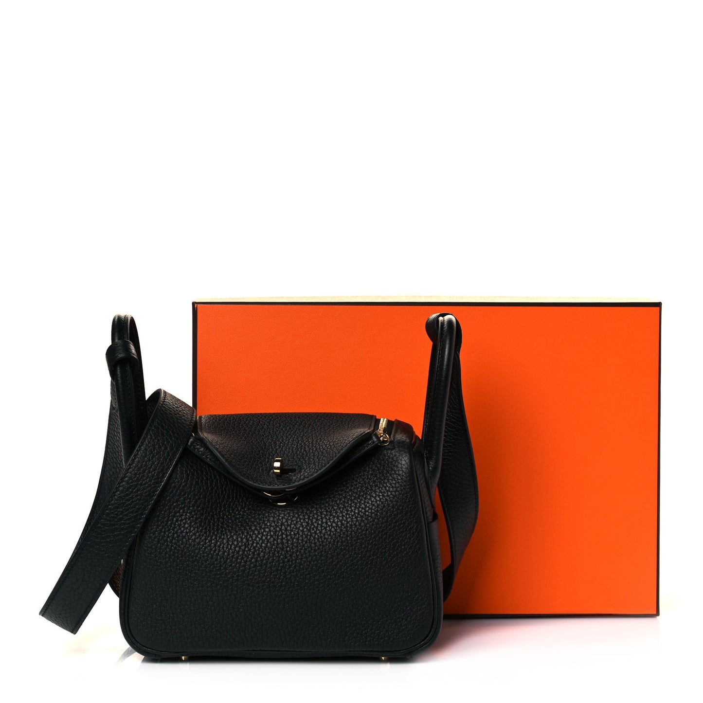 Taurillon Clemence Mini Lindy 20 Black