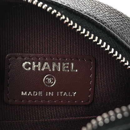 Chanel Caviar Quilted Round Clutch With Chain Black 6 of 9