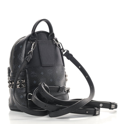 MCM Visetos Side Stud X-Mini Stark Bebe Boo Backpack Black 2 of 8