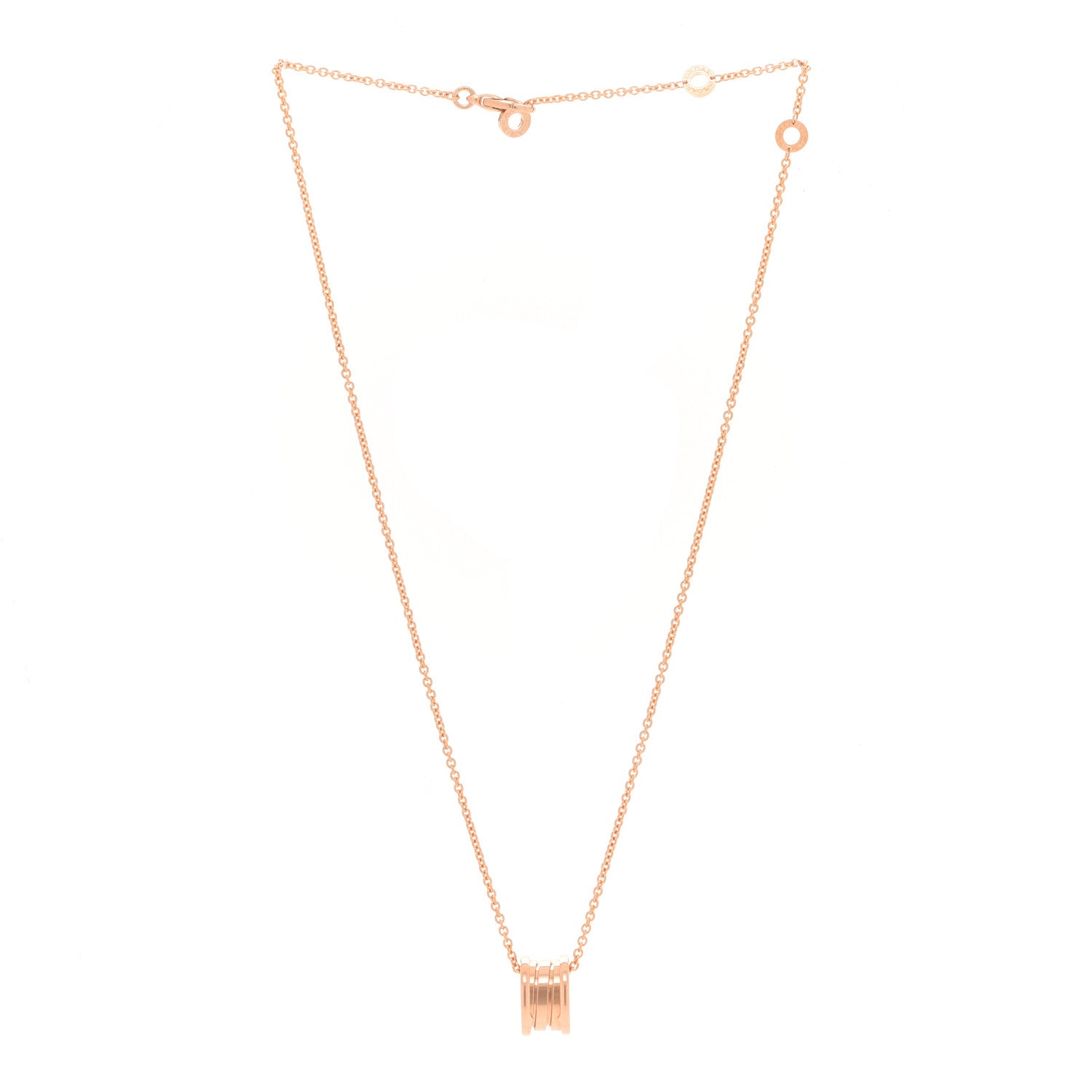 Bulgari 18K Rose Gold B.Zero1 Pendant Necklace 3 of 6