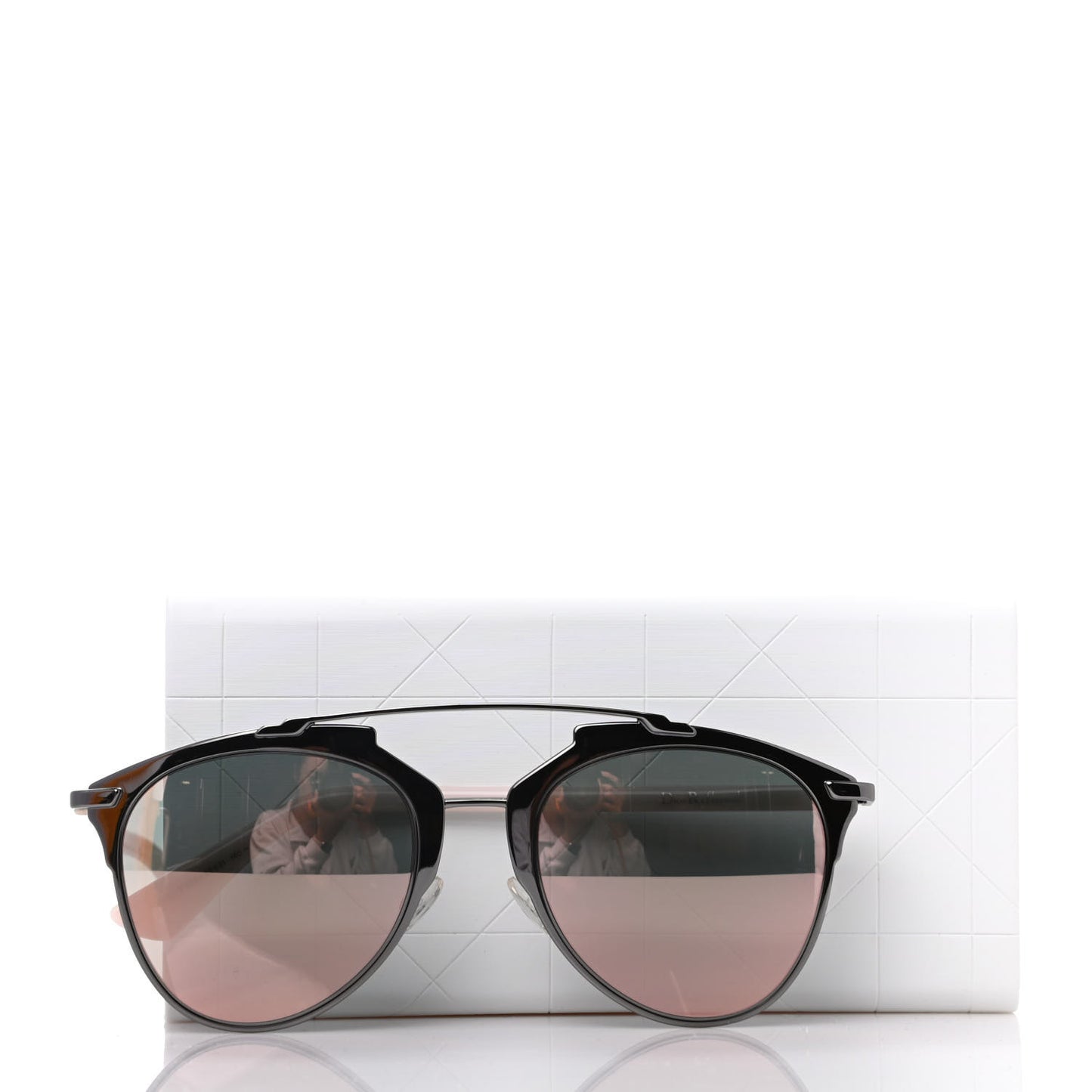 Reflected Sunglasses Black Pink